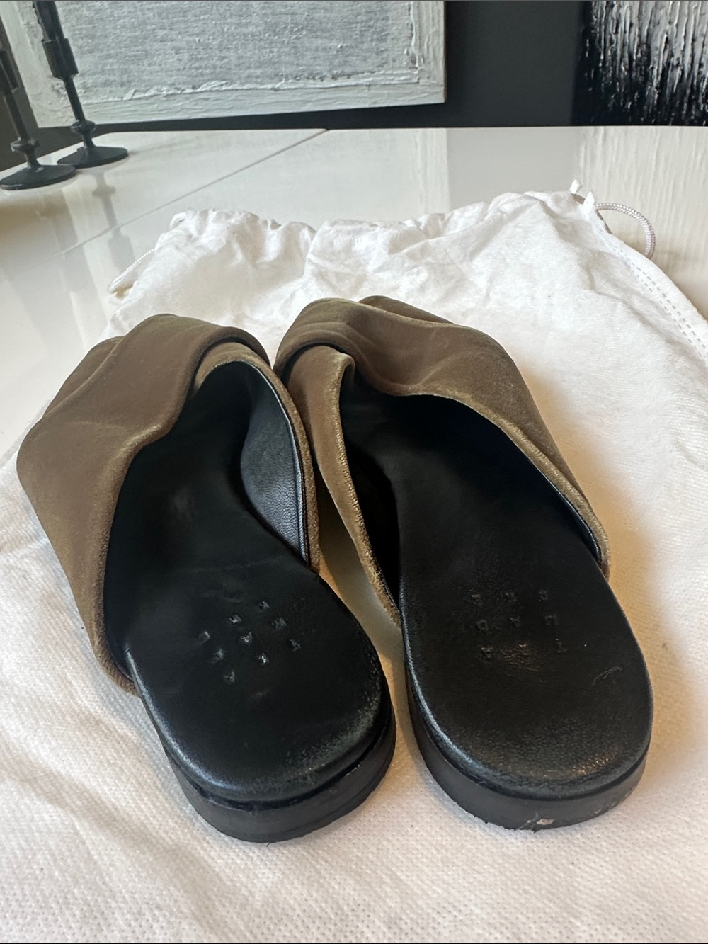 Trademark Velvet Flat Mules - Picture 6 of 7